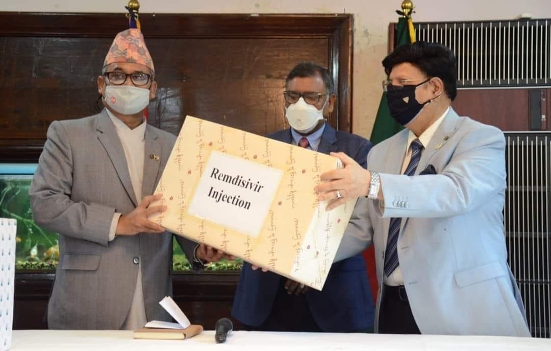बङ्गलादेश बैंकले सरकारलाई उपलब्ध गरायो ५ हजार भायल रेम्डेसिभिर औषधि