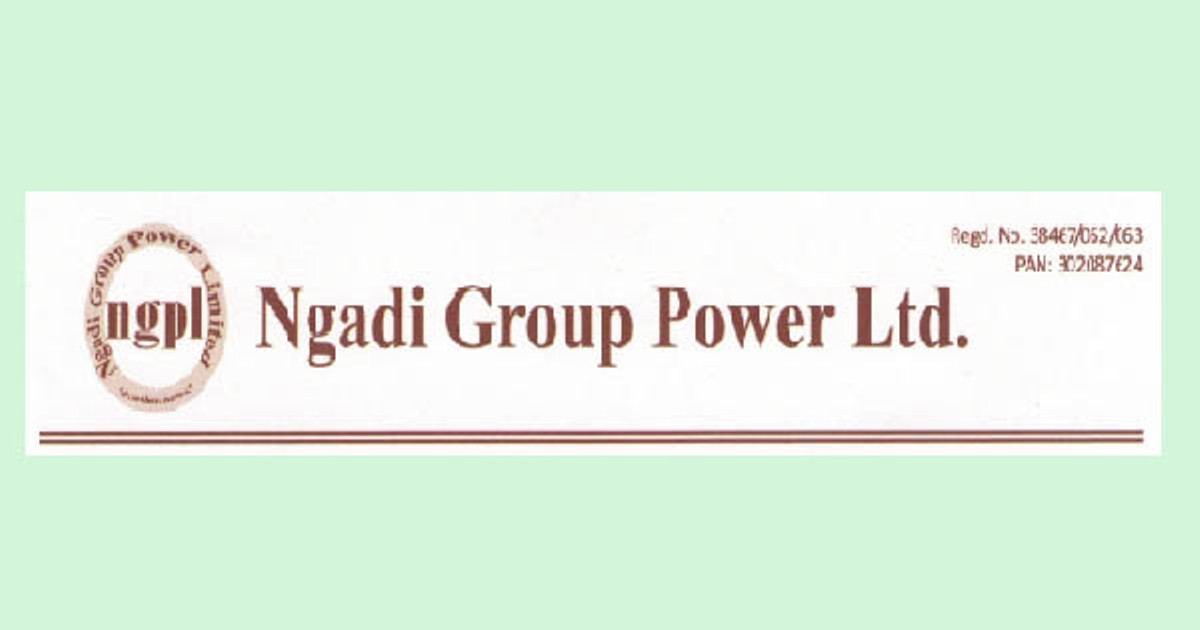 ङादी ग्रुप पावर कम्पनीले तोक्यो बुक क्लोजको मिति, २० प्रतिशत बोनस दिने 