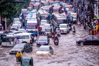 अविरल वर्षाका कारण उपत्यकाका विभिन्न स्थानमा डुबान