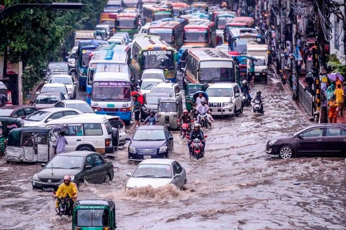 अविरल वर्षाका कारण उपत्यकाका विभिन्न स्थानमा डुबान