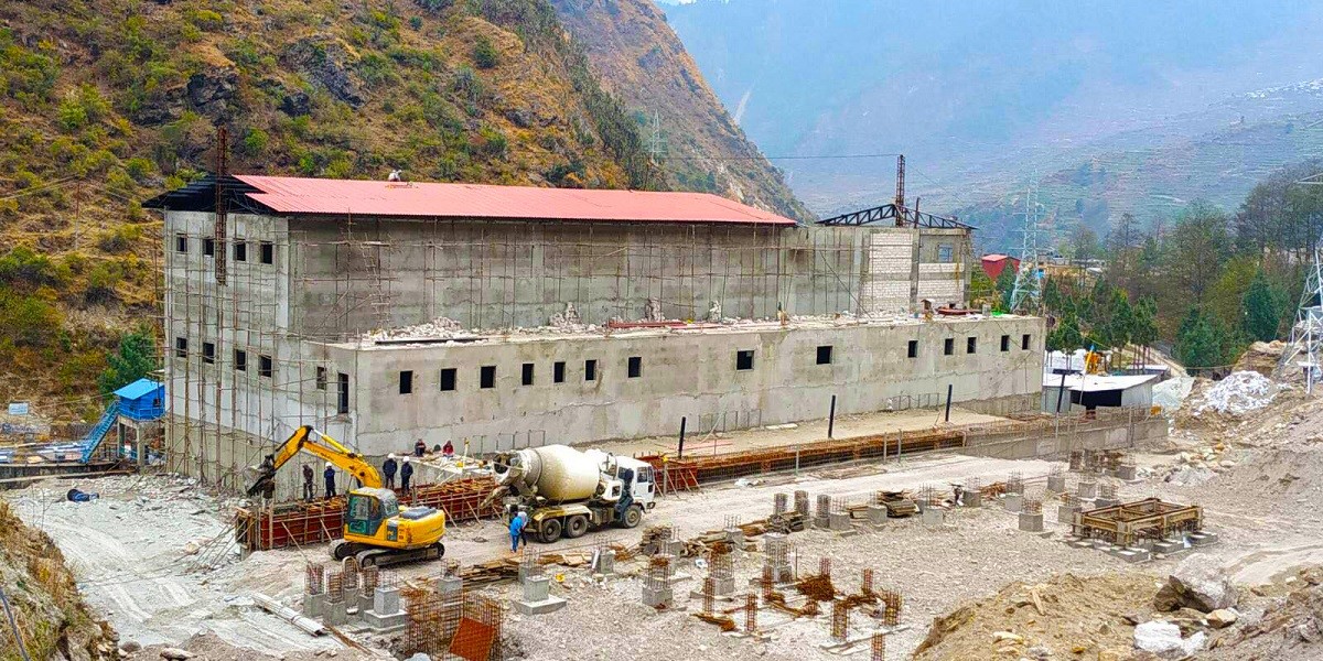 साञ्जेन जलविद्युतको संरचना निर्माण सकियो, उपकरण जडान मात्रै बाँकी