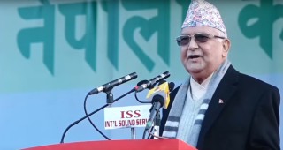 केपी ओलीले बोल्दै गर्दा माइक बिग्रिएपछि...