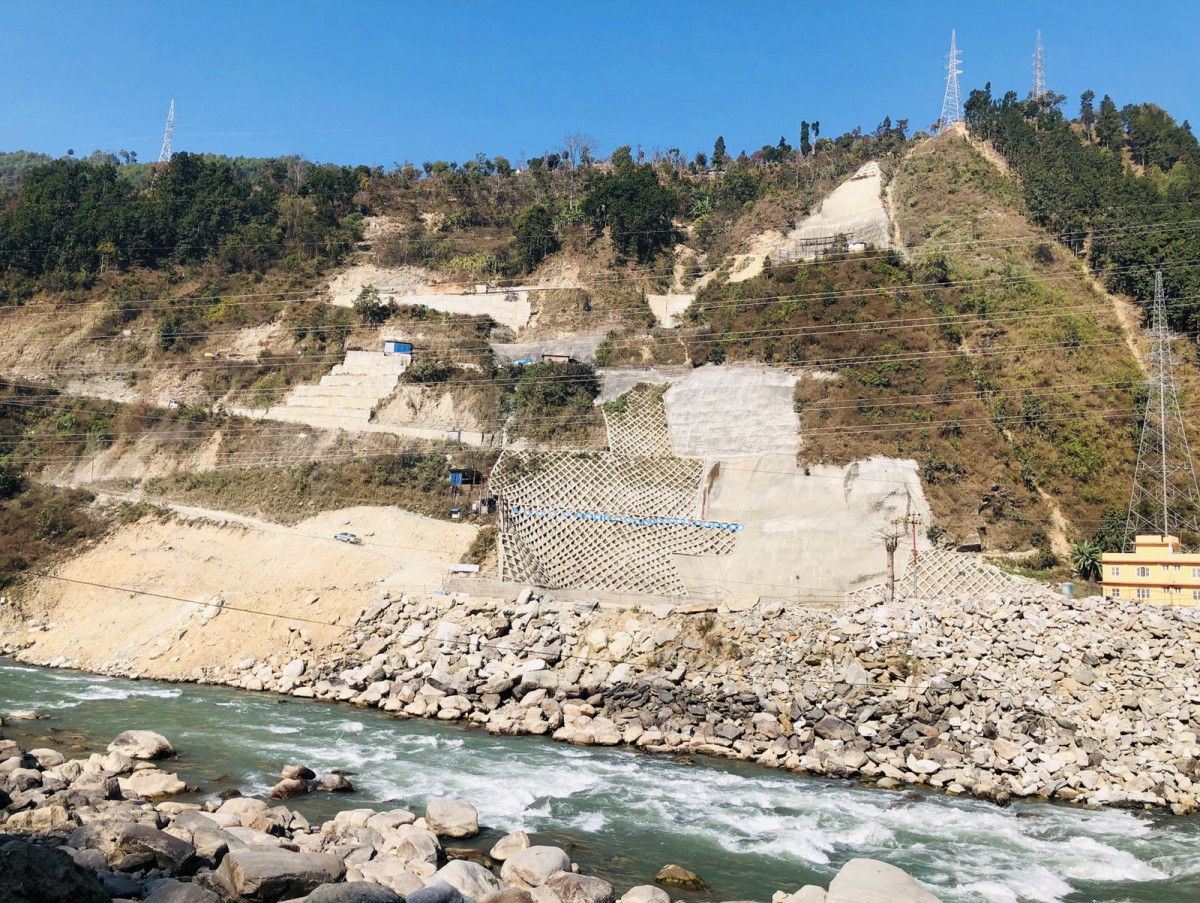 माथिल्लो त्रिशूली ३ बी जलविद्युत आयोजनाको निर्माण धमाधम, निर्माण प्रगति ५८ प्रतिशत