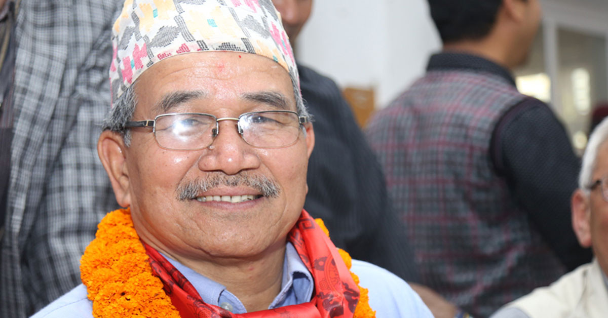 ललितपुरको मेयरका लागि कांग्रेसको उम्मेदवार चिरिबाबुु महर्जन