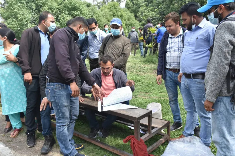 काठमाडौंको राष्ट्रियसभा गृहमा नमूना मतदान (फोटो फिचर)
