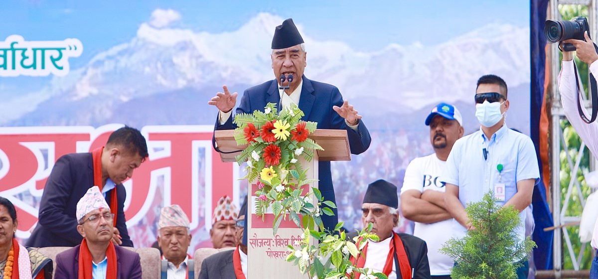 गठबन्धन राष्ट्रिय आवश्यकता होः  सभापति देउवा