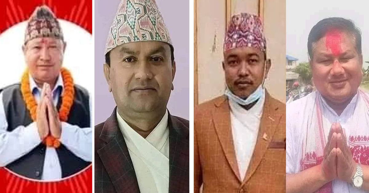 भद्रपुरमा अनौठो संयोग : ४ वटै पार्टीको १–१ वडाध्यक्ष