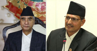 प्रधानमन्त्री देउवा र सभामुख सापकोटाबीच भेटवार्ता