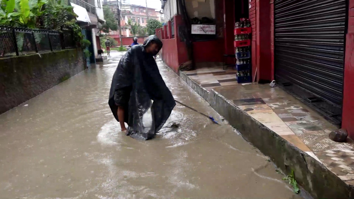 बस्तीमा बाढी पसेपछि भक्तपुरको १०० घर प्रभावित