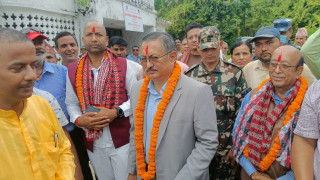 गठबन्धनका तर्फबाट गृहमन्त्री खाँणले दिए उम्मेदवारी