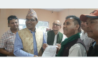 कांग्रेस महामन्त्री शर्माद्वारा झापा १ मा उम्मेदवारी दर्ता
