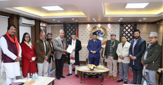 कार्यदलले शीर्ष नेतालाई बुझायो साझा कार्यक्रमको मस्यौदा