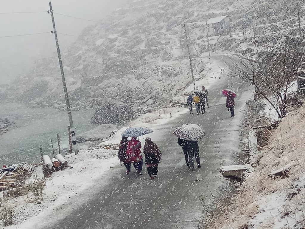 आजको मौसम : हल्का हिमपातको सम्भावना