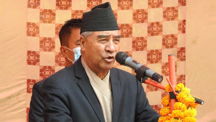 विमान दुर्घटनाप्रति कांग्रेस सभापति देउवाद्वारा दुःख व्यक्त