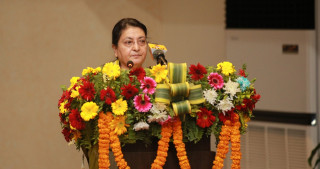 भ्रष्टाचार नियन्त्रण गर्न राज्य संयन्त्र एकजुट हुनुपर्छ : राष्ट्रपति भण्डारी