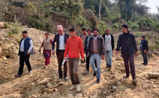 बुटवल ज्योतिनगर र लक्ष्मीनगर क्षेत्रको पहिरो नियन्त्रणको काम शुरु 