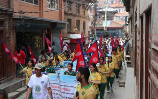 मुटुको सचेतना जगाउँन भक्तपुरको थिमिमा सम्पदा पदयात्रा