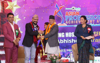 पर्यटन उद्यमी अभिषेक शाहलाई एसिएन प्रोफेसनल आउट्स्ट्यान्डिङ हस्पिटालिटी अवार्ड