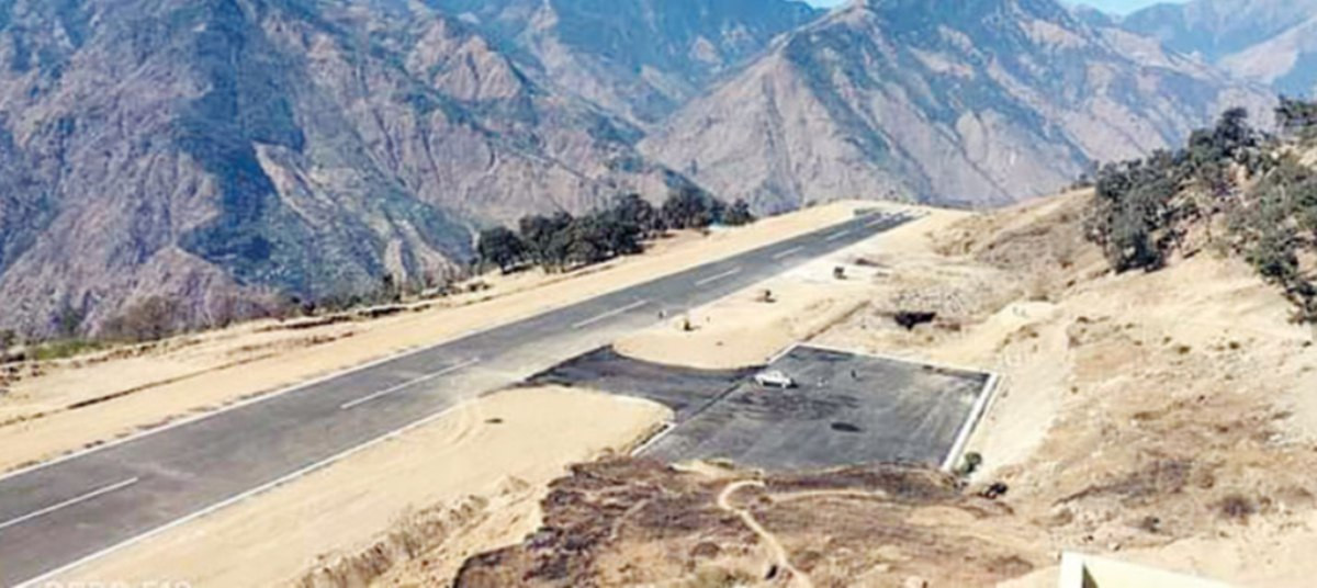 सुनथराली एयरपोर्ट निर्माण सम्पन्न,जहाज आउने अत्तोपत्तो छैन