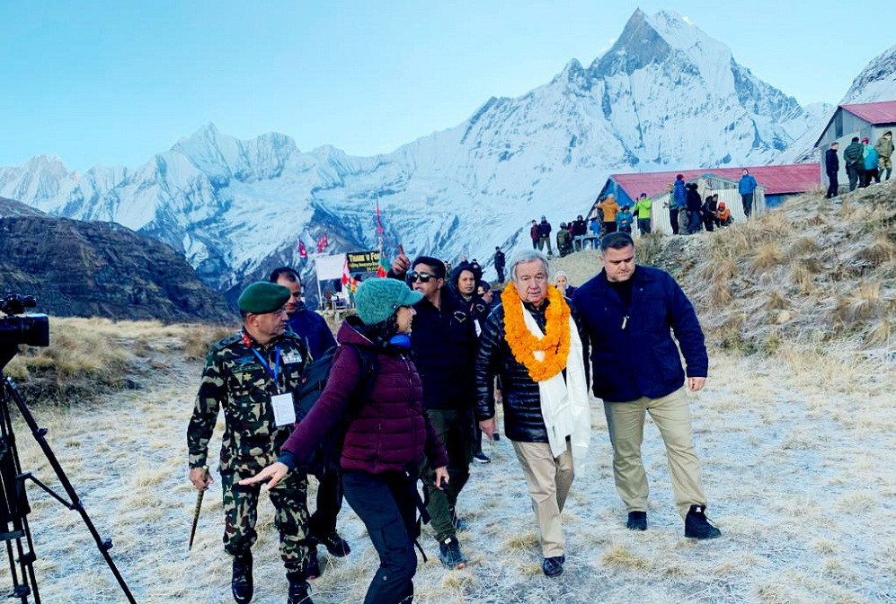 महासचिव गुटेरेसको नेपाल भ्रमण : पर्यटन प्रवर्द्धनका लागि महत्वपूर्ण