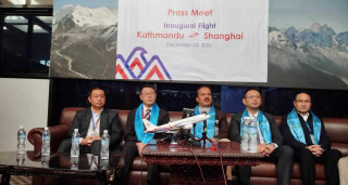 हिमालय एयरलाइन्सको काठमाडौं–साङ्घाई उडान