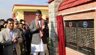 प्रधानमन्त्री दाहालद्वारा इनरुवा ४०० केभी सवस्टेशनको उद्घाटन