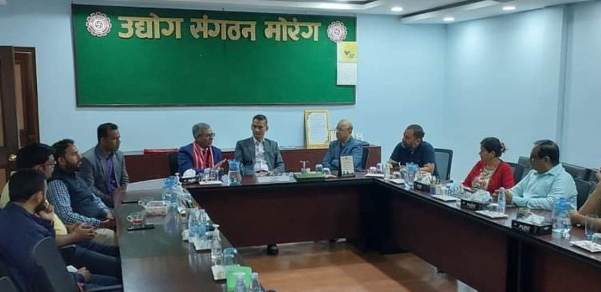 उद्योग संगठन मोरङ र बंगलादेशका राजदुत बिच छलफल