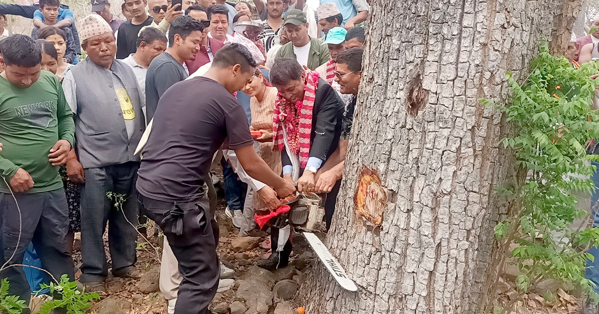 उद्योग वाणिज्य महासंघका अध्यक्ष चन्द्र ढकालले गरे जालपादेवी केबलकारको शिलान्यास