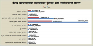 १० महिनामा लुम्बिनी प्रदेशको बजेट कार्यान्वयन ४० प्रतिशत, कुन मन्त्रालयले कति खर्चिए  विकासे बजेट ?