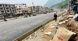 मुग्लिन-पोखरा सडक विस्तार तीव्र