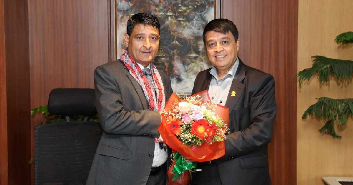 ग्लोबल आइएमई बैंकका नवनियुक्त सीइओ सुरेन्द्रराज रेग्मीद्वारा पदभार ग्रहण