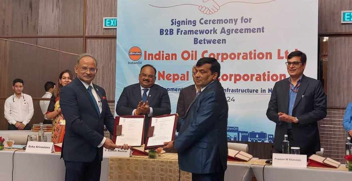 नेपालमा पेट्रोलियम पाइपलाइन र भण्डारणका लागि भारतले १५ अर्ब अनुदान दिने