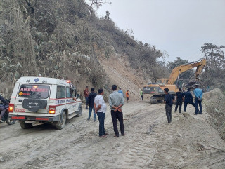 दाउन्ने सडक खण्डमा  राती सवारी चलाउन रोक