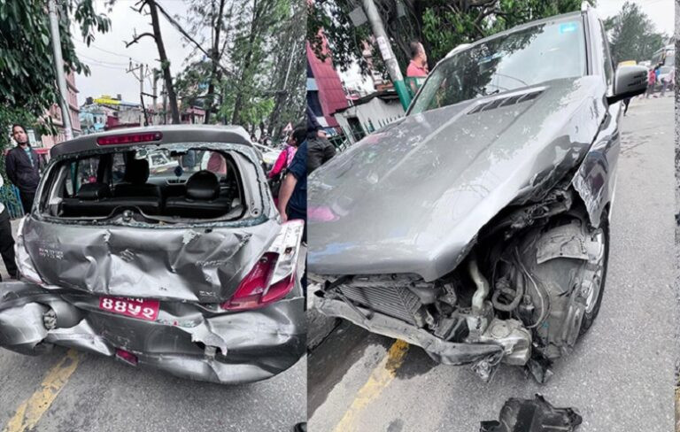 पाँचवटा सवारीसाधन ठोक्किँदा आठ जना घाइते