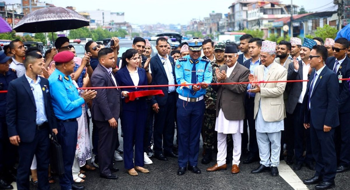 देशको पहिलो ‘फ्लाई ओभर’को उद्घाटन, सडक जाम नहुने विभागकाे दाबी