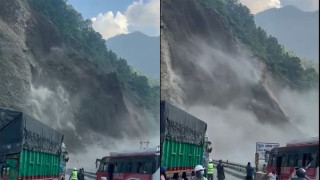 मुग्लिन–नारायणगढ सडकमा पदुईतर्फी आवागमन अवरुद्ध