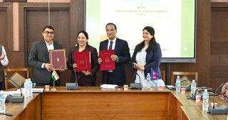 भारतको अनुदानमा ११ नयाँ विकास परियोजनाका लागि सम्झौतामा हस्ताक्षर