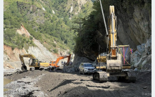 क्षतिग्रस्त बिपी राजमार्गमा स्थायी पुनःनिर्माण सुरु