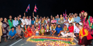 मेची पुलबाट ‘मेची-महाकाली राष्ट्रिय उद्धार यात्रा’ सुरु