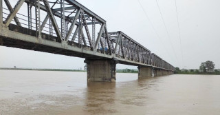 राप्ती नदीमा निर्माणाधीन पुलको ७५ प्रतिशत काम पूरा