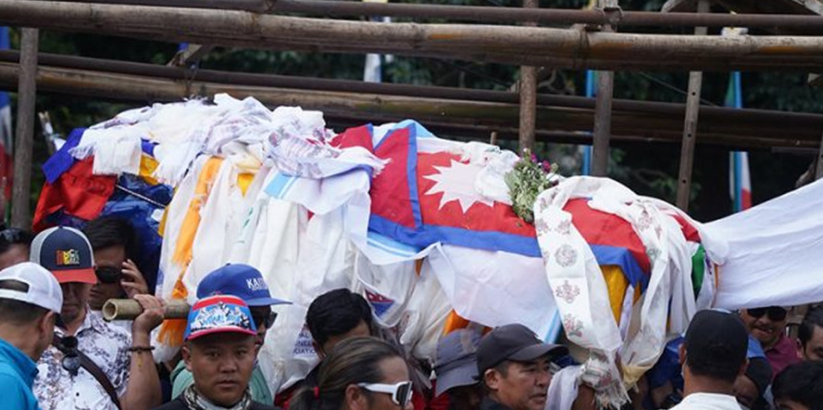 ब्रोड पिकमा ज्यान गुमाएका पर्वतारोही पुरबहादुर गुरुङको अन्त्येष्टि
