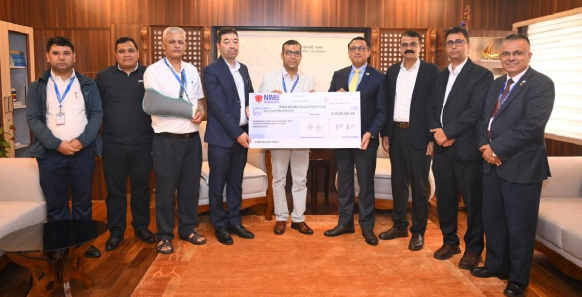 कर्मचारी सञ्चय कोषद्वारा बाढीपीडितका लागि दुई करोड ५० लाख सहयोग
