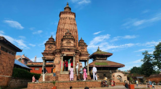 भक्तपुरमा तीजको अवसरमा  पहिलोपटक खुल्यो केदारनाथ मन्दिर, साँझ चारधाममा महाआरती